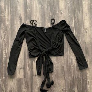 Black going out long sleeve top